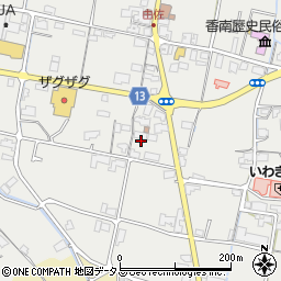 香川県高松市香南町由佐180周辺の地図