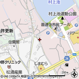 香川県善通寺市与北町3268-2周辺の地図
