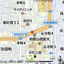 和歌山県和歌山市西旅籠町周辺の地図