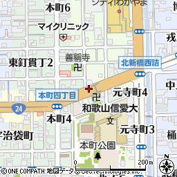 和歌山県和歌山市西旅籠町周辺の地図