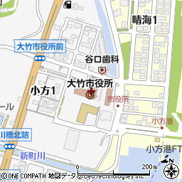 四国銀行大竹市役所出張所周辺の地図