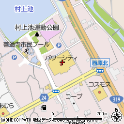 香川県善通寺市与北町3290-1周辺の地図