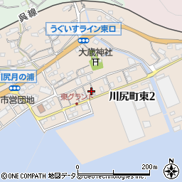 広島県呉市川尻町東周辺の地図