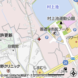 香川県善通寺市与北町3268-3周辺の地図