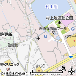 香川県善通寺市与北町3268-3周辺の地図