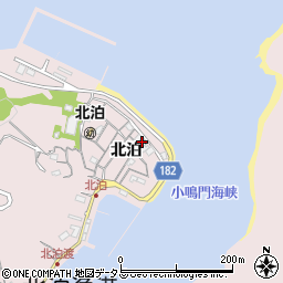 徳島県鳴門市瀬戸町北泊北泊118周辺の地図