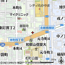 和歌山県和歌山市元寺町南ノ丁50周辺の地図