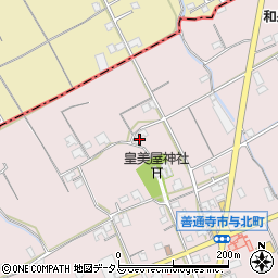 香川県善通寺市与北町961周辺の地図