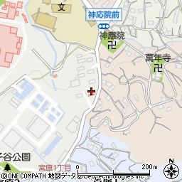 国立病院機構呉医療センター青山第２宿舎１１号館周辺の地図