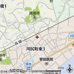 広島県呉市川尻町東3丁目11周辺の地図