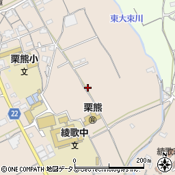香川県丸亀市綾歌町栗熊東222周辺の地図