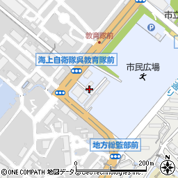 隊友会呉支部事務局周辺の地図