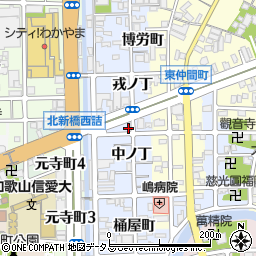 和歌山県和歌山市北新周辺の地図
