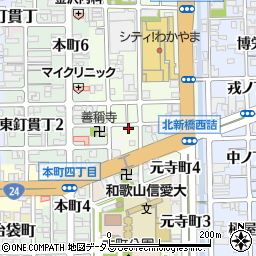 和歌山県和歌山市元寺町南ノ丁52周辺の地図