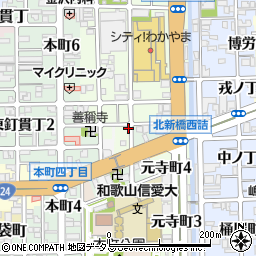 和歌山県和歌山市元寺町南ノ丁48周辺の地図