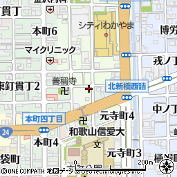 和歌山県和歌山市元寺町南ノ丁49周辺の地図