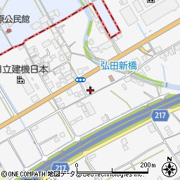 製麺七や 弘田店周辺の地図