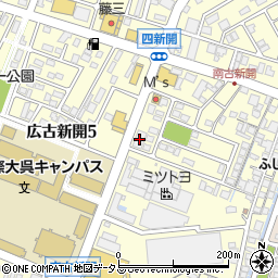 ダイソー呉広店周辺の地図