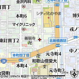 和歌山県和歌山市元寺町南ノ丁26周辺の地図