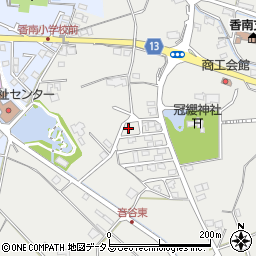 香川県高松市香南町由佐1382-21周辺の地図