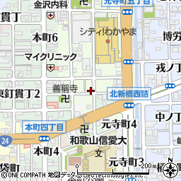 和歌山県和歌山市元寺町南ノ丁25周辺の地図