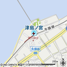 津島ノ宮駅周辺の地図