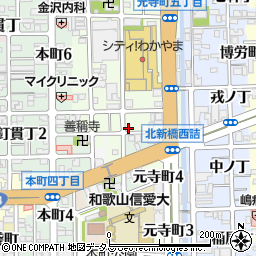和歌山県和歌山市元寺町南ノ丁46周辺の地図