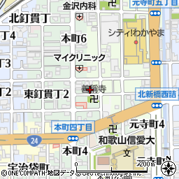 和歌山県和歌山市元寺町南ノ丁2周辺の地図