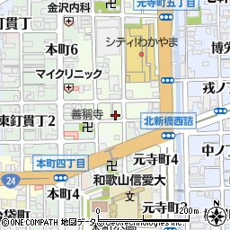 和歌山県和歌山市元寺町南ノ丁23周辺の地図