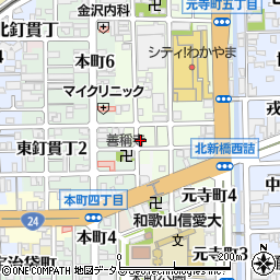 和歌山県和歌山市元寺町南ノ丁31周辺の地図