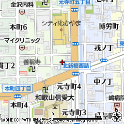 和歌山県和歌山市元寺町南ノ丁40周辺の地図