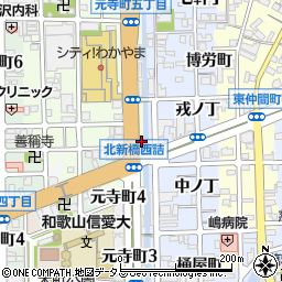 和歌山県和歌山市元寺町4丁目14周辺の地図
