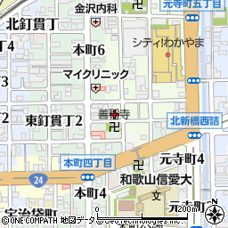 和歌山県和歌山市元寺町南ノ丁4周辺の地図
