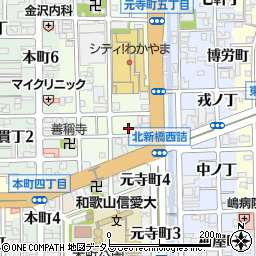 和歌山県和歌山市元寺町南ノ丁41周辺の地図
