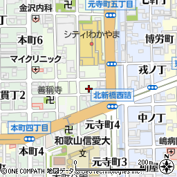 和歌山県和歌山市元寺町南ノ丁42周辺の地図
