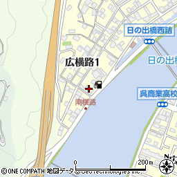 日本生命呉荘社宅周辺の地図