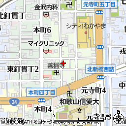 和歌山県和歌山市元寺町南ノ丁8周辺の地図
