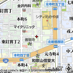 和歌山県和歌山市元寺町南ノ丁15周辺の地図