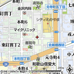 和歌山県和歌山市元寺町南ノ丁14周辺の地図