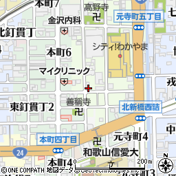 和歌山県和歌山市元寺町南ノ丁10周辺の地図