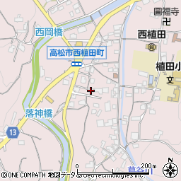 香川県高松市西植田町2980周辺の地図