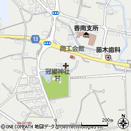 香川県高松市香南町由佐1402-1周辺の地図