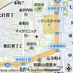 和歌山県和歌山市元寺町南ノ丁13周辺の地図