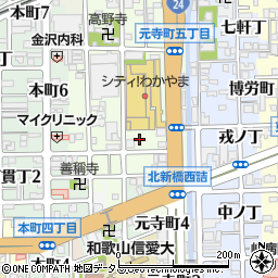 和歌山県和歌山市元寺町南ノ丁34周辺の地図