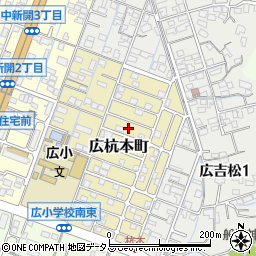 広島県呉市広杭本町16周辺の地図