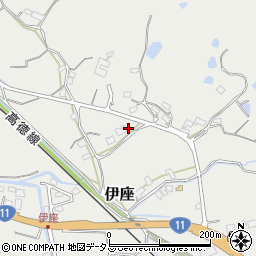 香川県東かがわ市伊座440周辺の地図