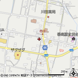 香川県高松市香南町由佐821周辺の地図