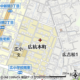 広島県呉市広杭本町16-17周辺の地図