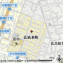 広島県呉市広杭本町16-16周辺の地図