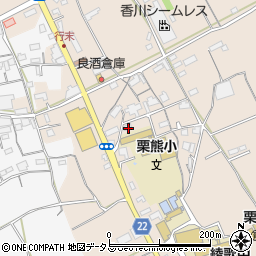 香川県丸亀市綾歌町栗熊東334周辺の地図
